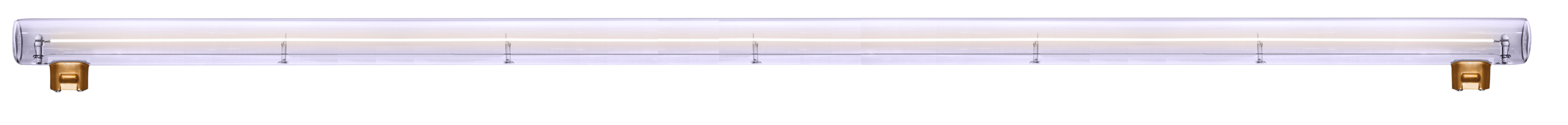 Segula 55090 LED S14s L=1000mm - Linienlampe aus Glas transparent 330° • 6W/922 • (6W=39W) • 2200K superwarmweiss • 520lm • 220-240V/AC/50-60Hz • dimmbar ja • CRI>90