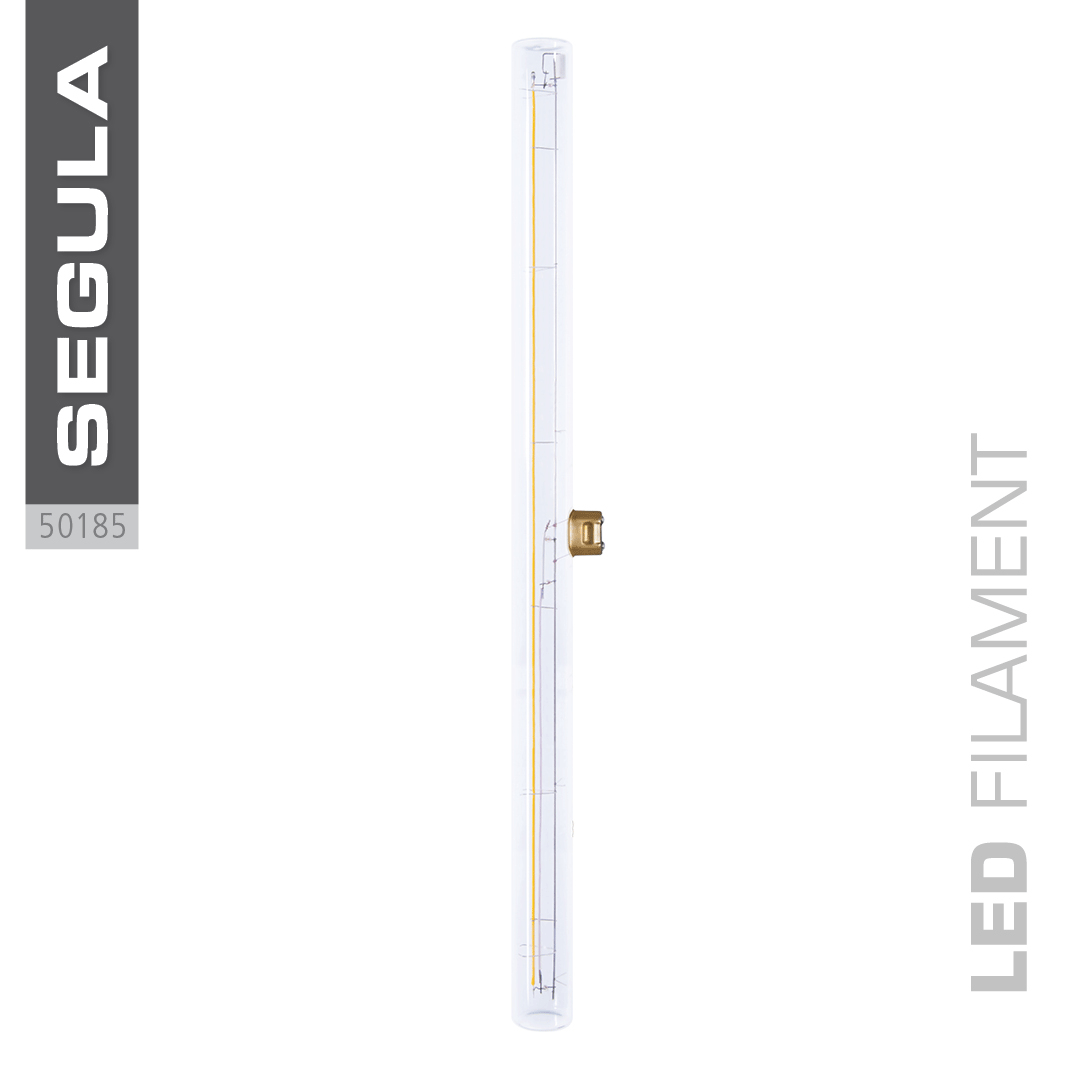 LED Linienlampe S14d Segula 55097 - L=500mm - Linienlampe aus Glas transparent  • 360° • 6,2W/927 • (6,2W=39W) • 2700K warmweiss • 460lm • 220-240V/AC/50-60Hz • dimmbar ja