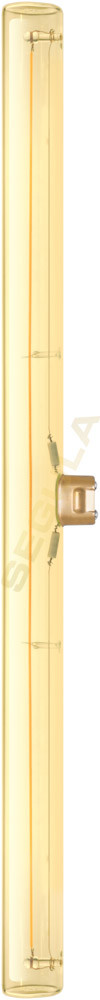 Segula LED super warm weiss S14d 500mm 50cm Glas klar vergolded 1900 Kelvin 8W 430 Lumen