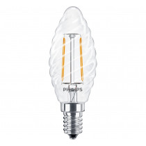 LED Filament Kerzenlampe geriffelt • Philips • E14 • 230V/AC • 2,0W (2W=25W) • 250lm • 2700K