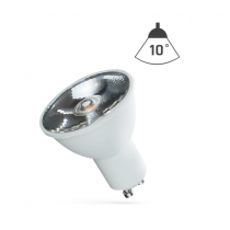 LED Strahler GU10 6W 230V/AC 50Hz (6,0W = 45W) 6500K kaltweiss • 460lm • 10° Grad Abstrahlwinkel