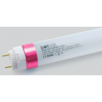 LED Röhre T8 Rotlicht für Fleischerei Theken • 970mm (1000mm) • 12,0 W • IP20 • 1270lm • Lichtfarbe "Fleisch-Rosé" • 180° • Hülle matt • 100-240V 50/60Hz • G13