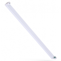 LED Lichtleiste / Fassung für Röhren T8 (nur LED) 1200mm Länge • Farbe weiss • IP20