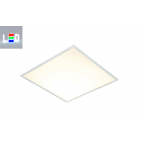 LED Panel 600x600mm Rahmenfarbe silber - für Kassettendecke, Odenwald Decke, Büro und Verwaltungen