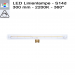 LED super warm weiss S14d 300mm 30cm Glas klar klarglas 2200 Kelvin 4,5W - view2