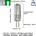 LED G4 Mini (Deko-Light) • 12V/DC dimmbar • ⌀ 9,2mm/L36mm • 1,5W (GRÜN) • 530nm • 90lm • 330° • Silicagel
