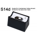 Fassung/Sockel für Linienlampen &  Linestra S14d - schwarz matt - Ansicht 1